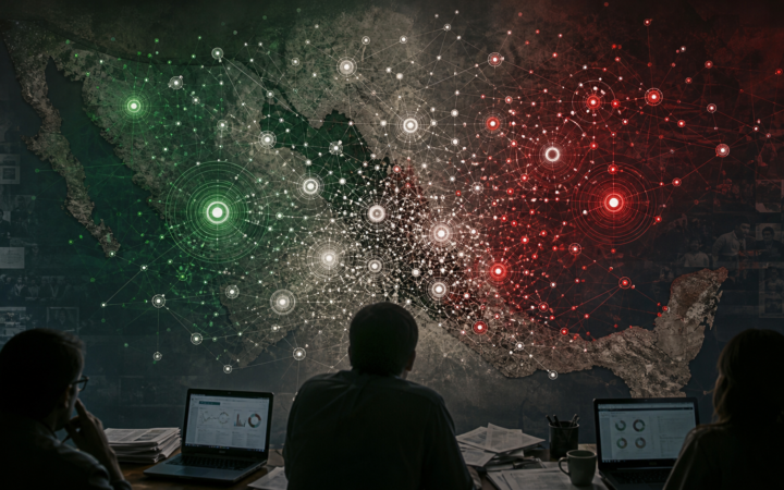 Red de interacciones digitales analizada por investigadores d