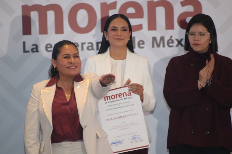 Ana Lilia Rivera asume coordinación de Morena en Tlaxcala