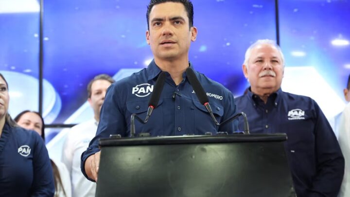 Militantes del PAN exigen libertad para César Jáuregui en Chihuahua