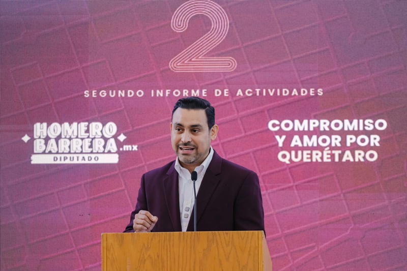 Homero Barrera reporta más de 14 mil beneficiarios en Querétaro